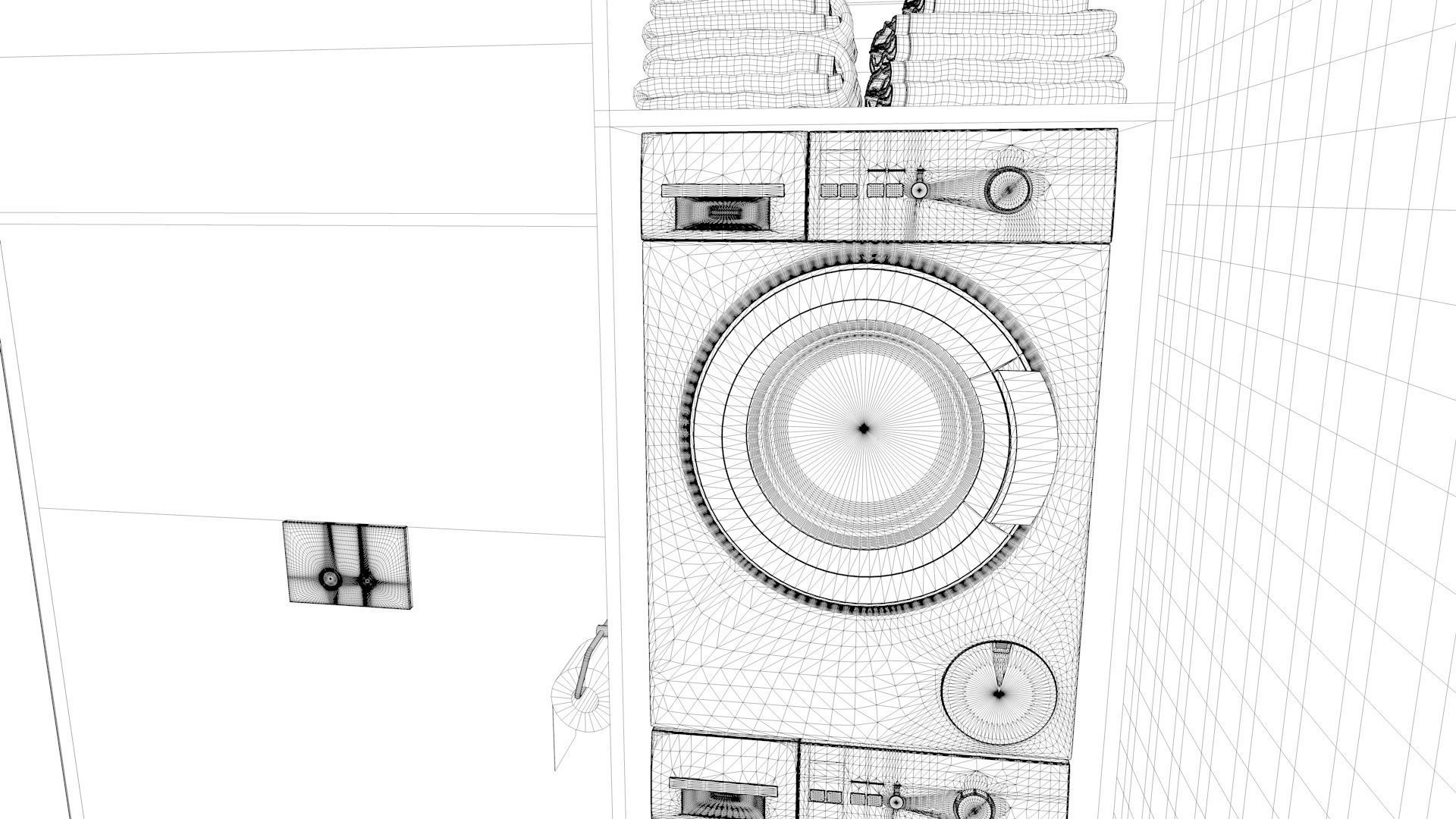 Bathroom 11 Low-poly 3D model_19