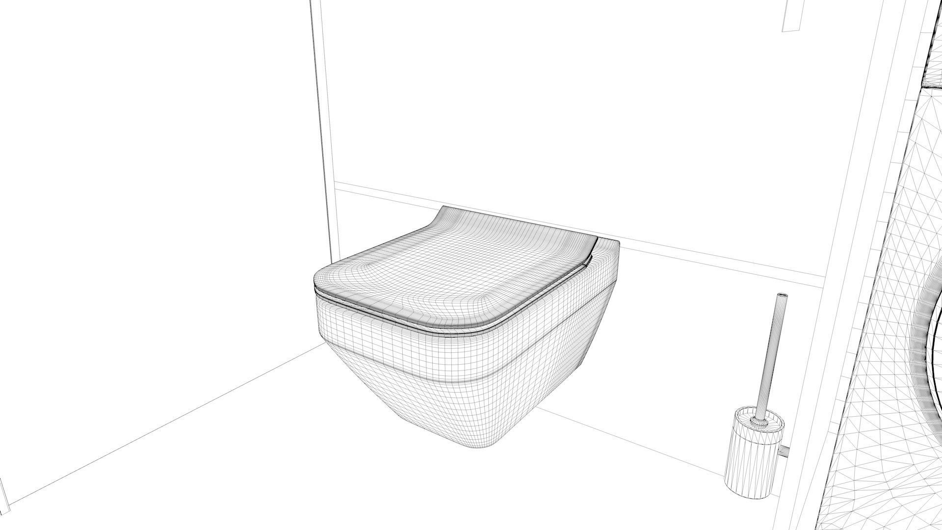 Bathroom 11 Low-poly 3D model_16