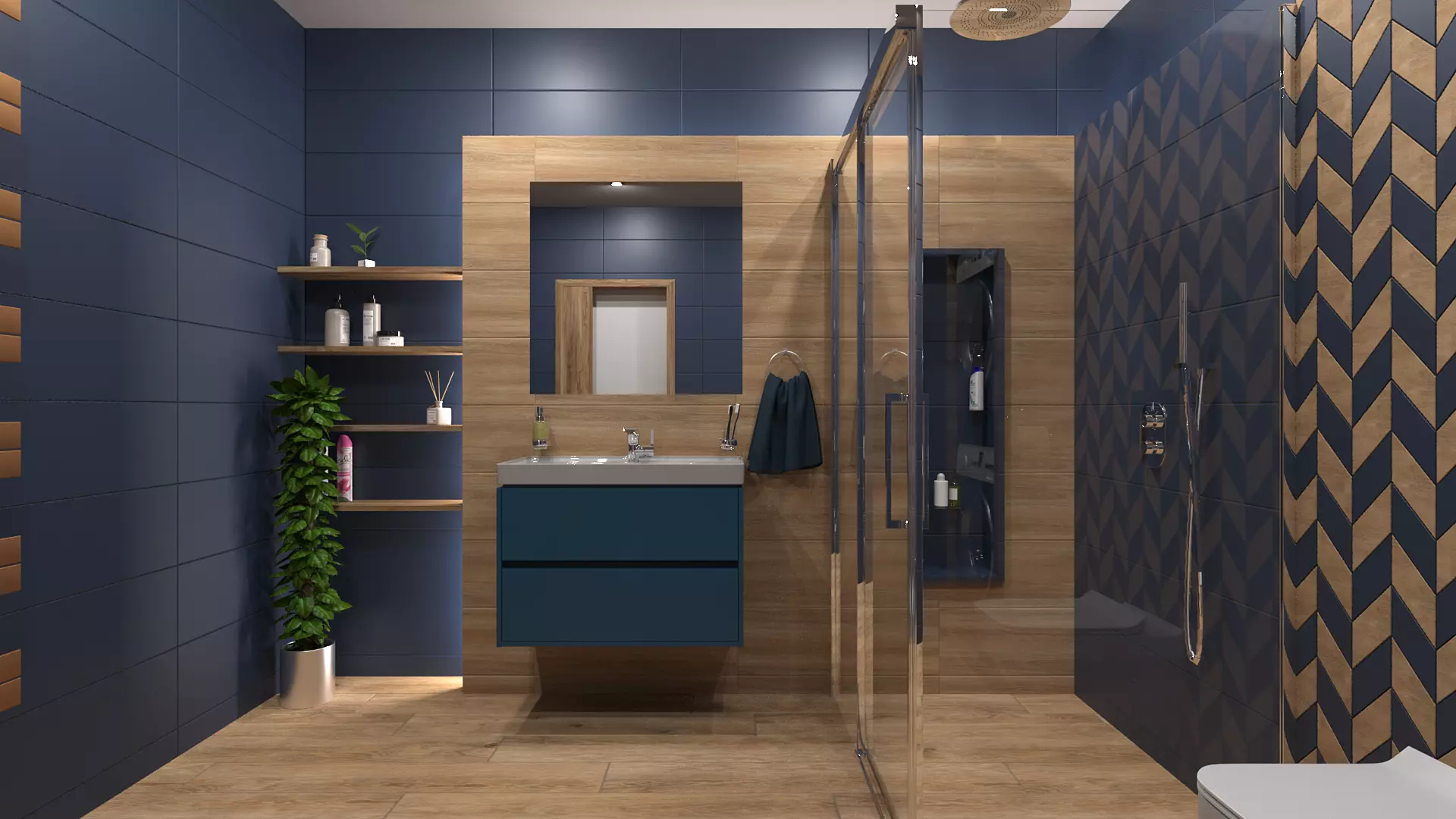 Bathroom 11 Low-poly 3D model_0