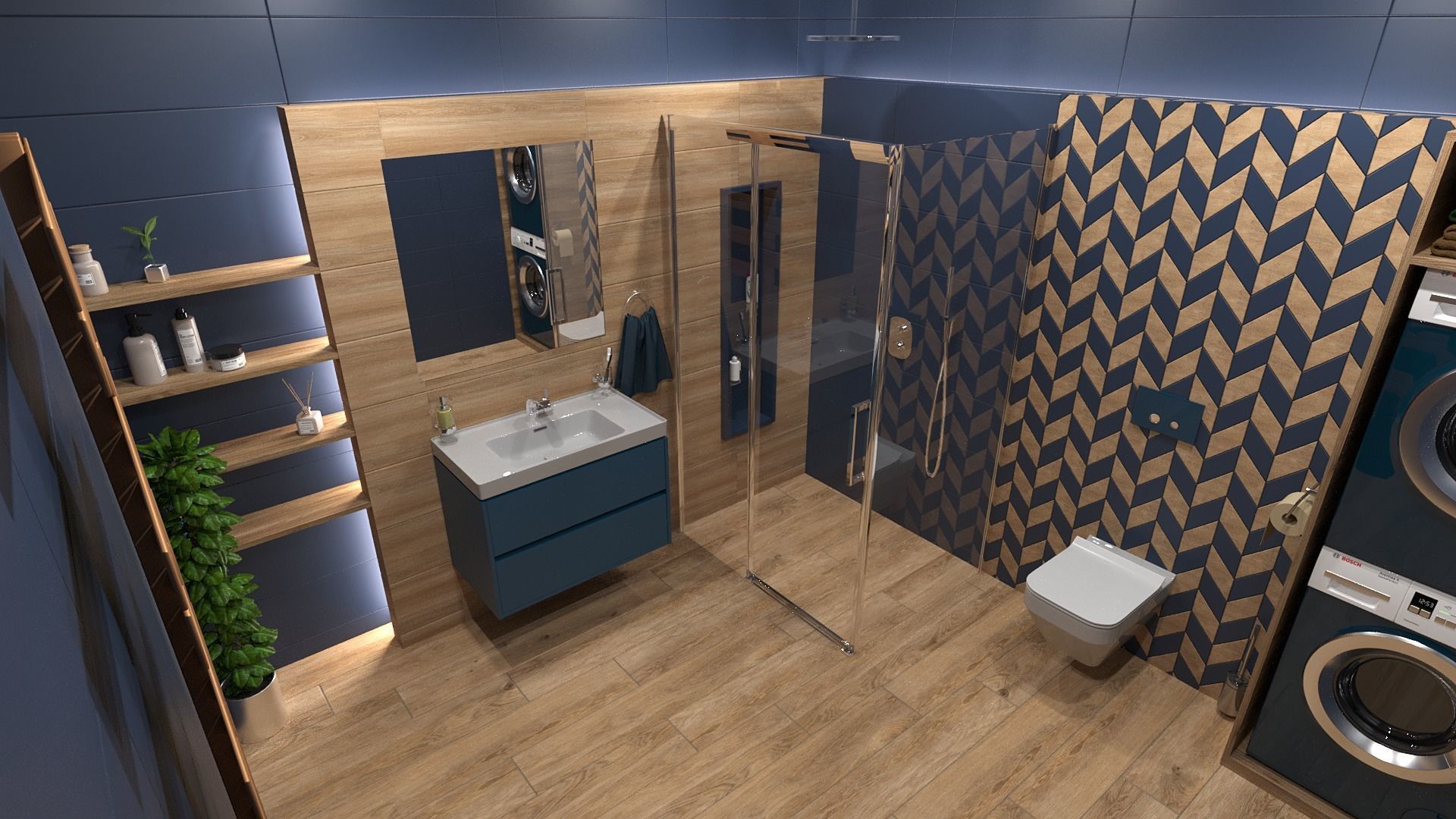 Bathroom 11 Low-poly 3D model_4