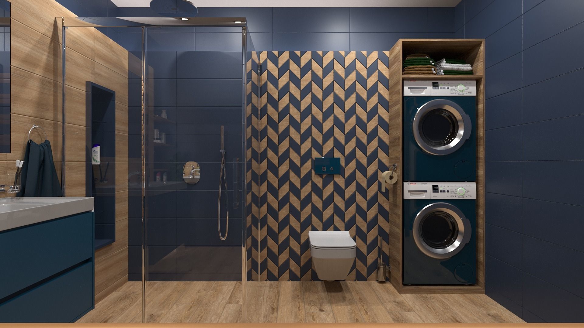 Bathroom 11 Low-poly 3D model_1