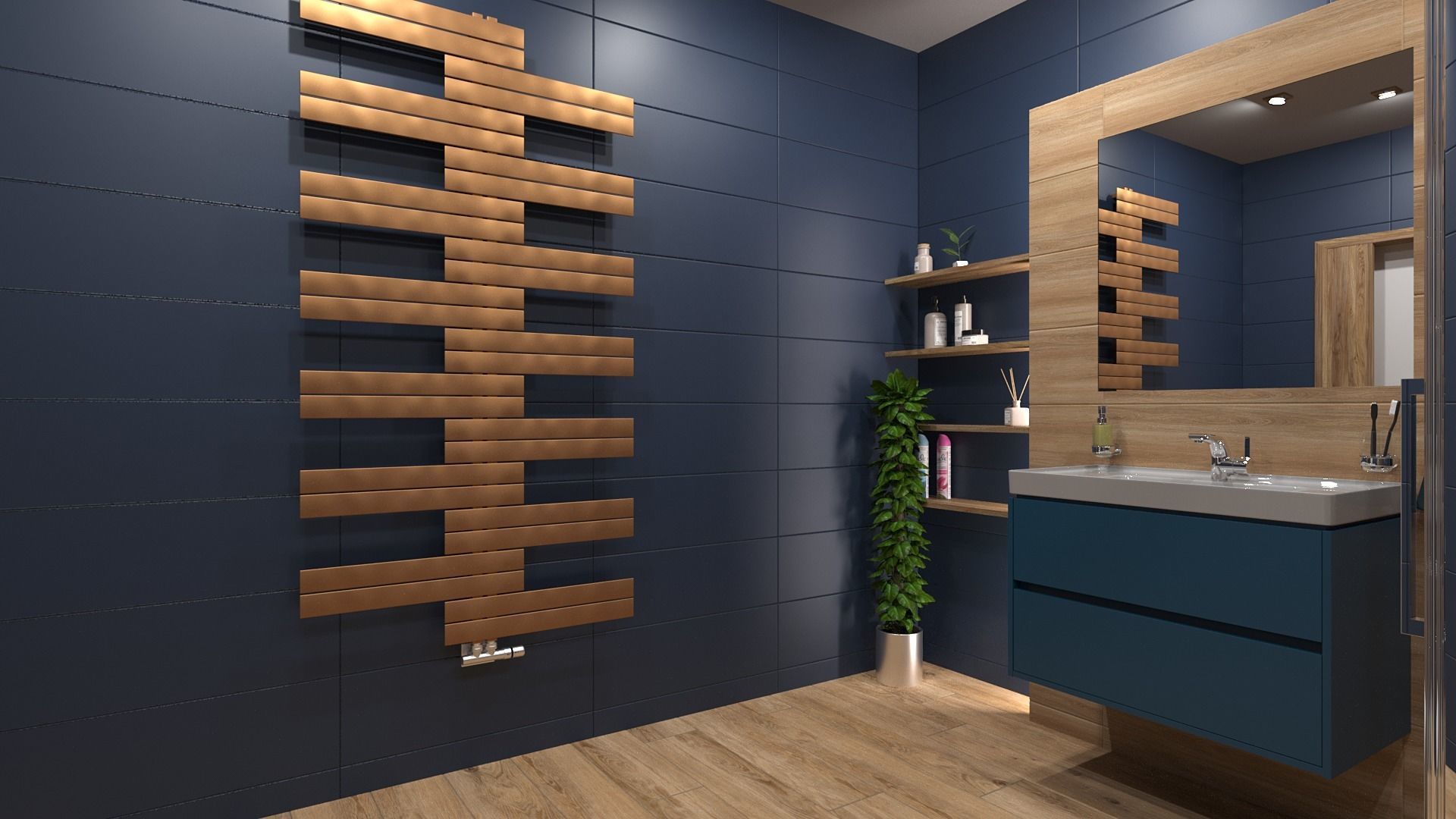 Bathroom 11 Low-poly 3D model_3