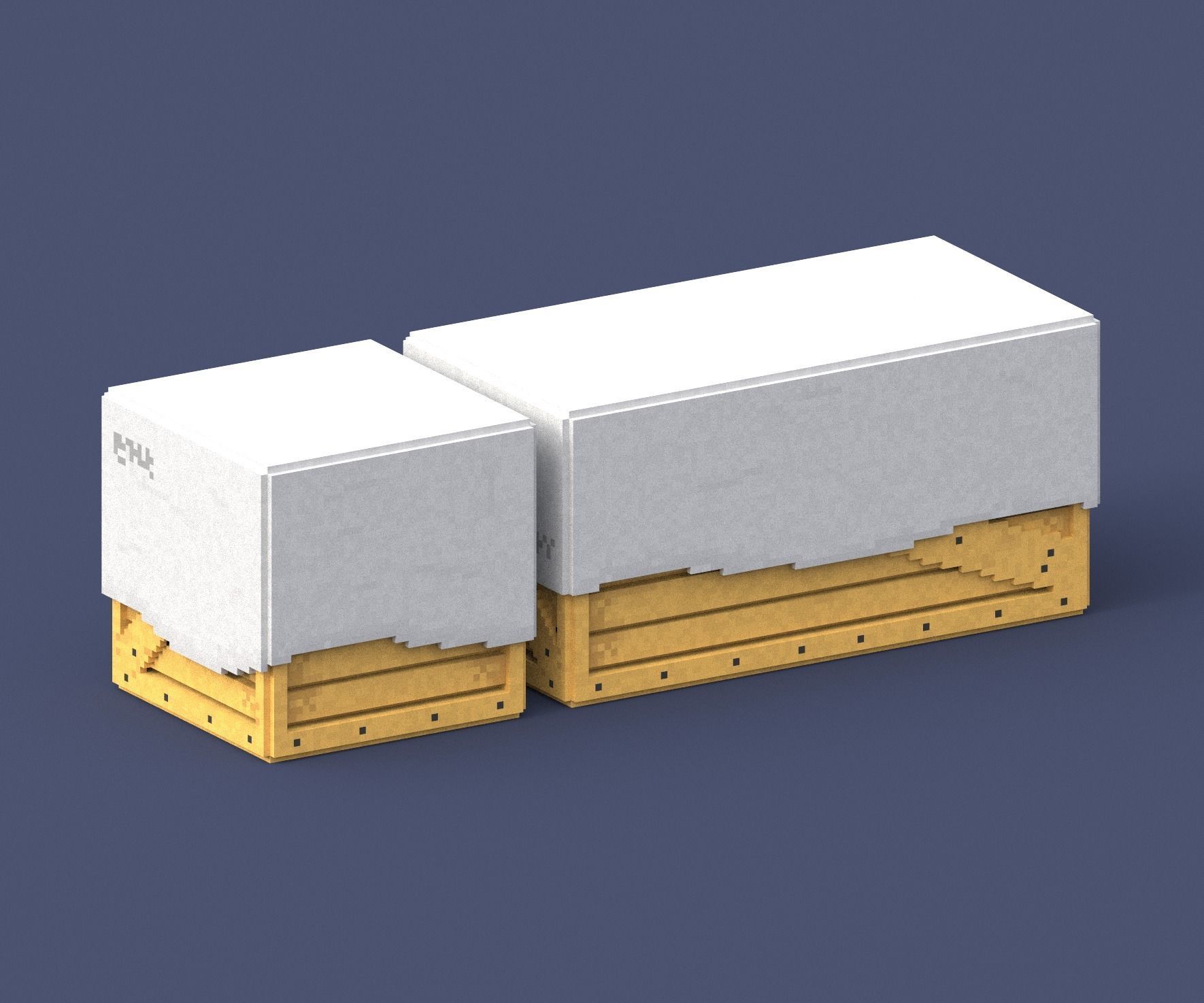 Set of wood boxes 3D model_5