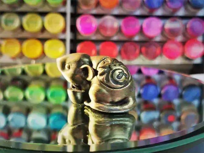 Oriental Mouse sculpture V3 -rodents souvenir -3D print model 