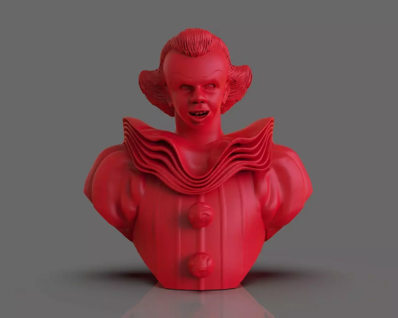 Pennywise IT 2017 Bust 3D print model