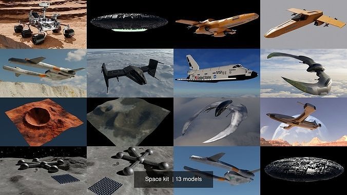 Space kit  3D Model Collection