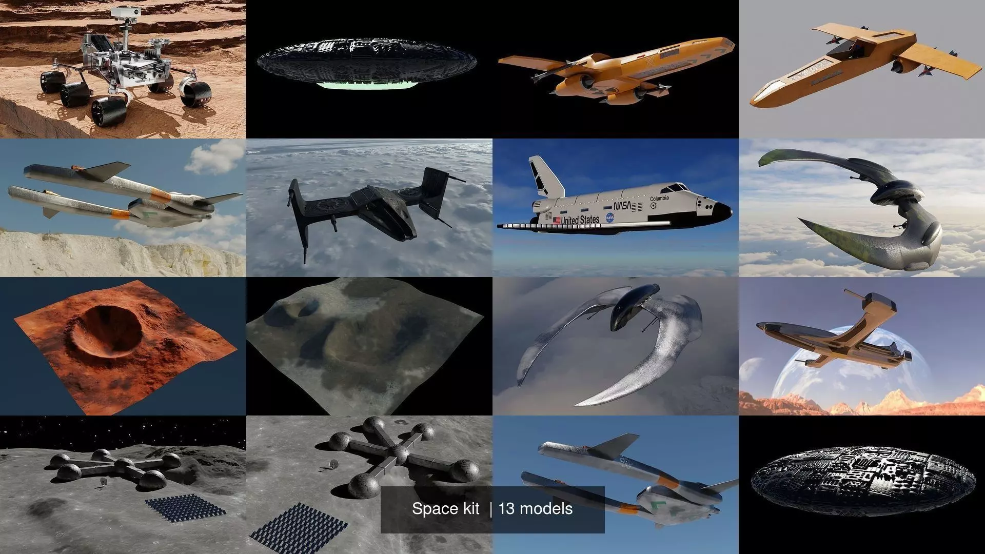 Space kit  3D Model Collection_0