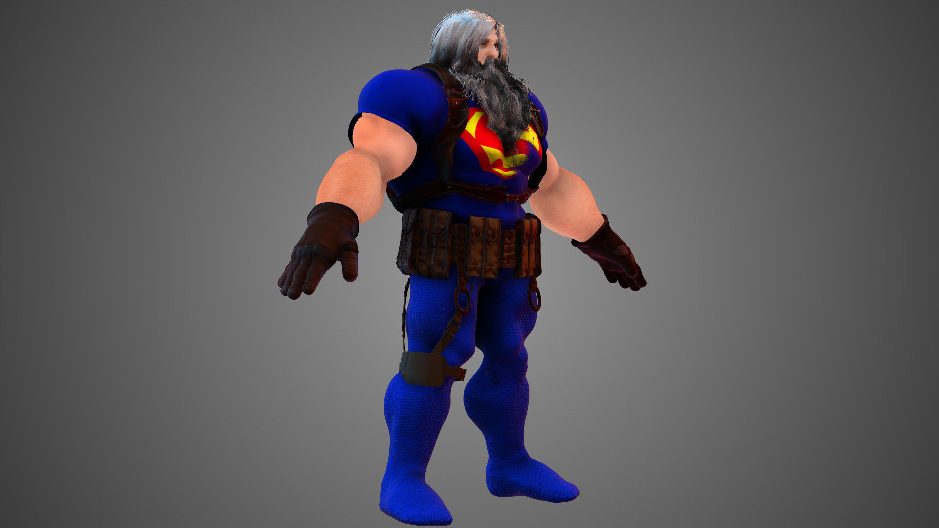 Superman At Earths End 3D model_4