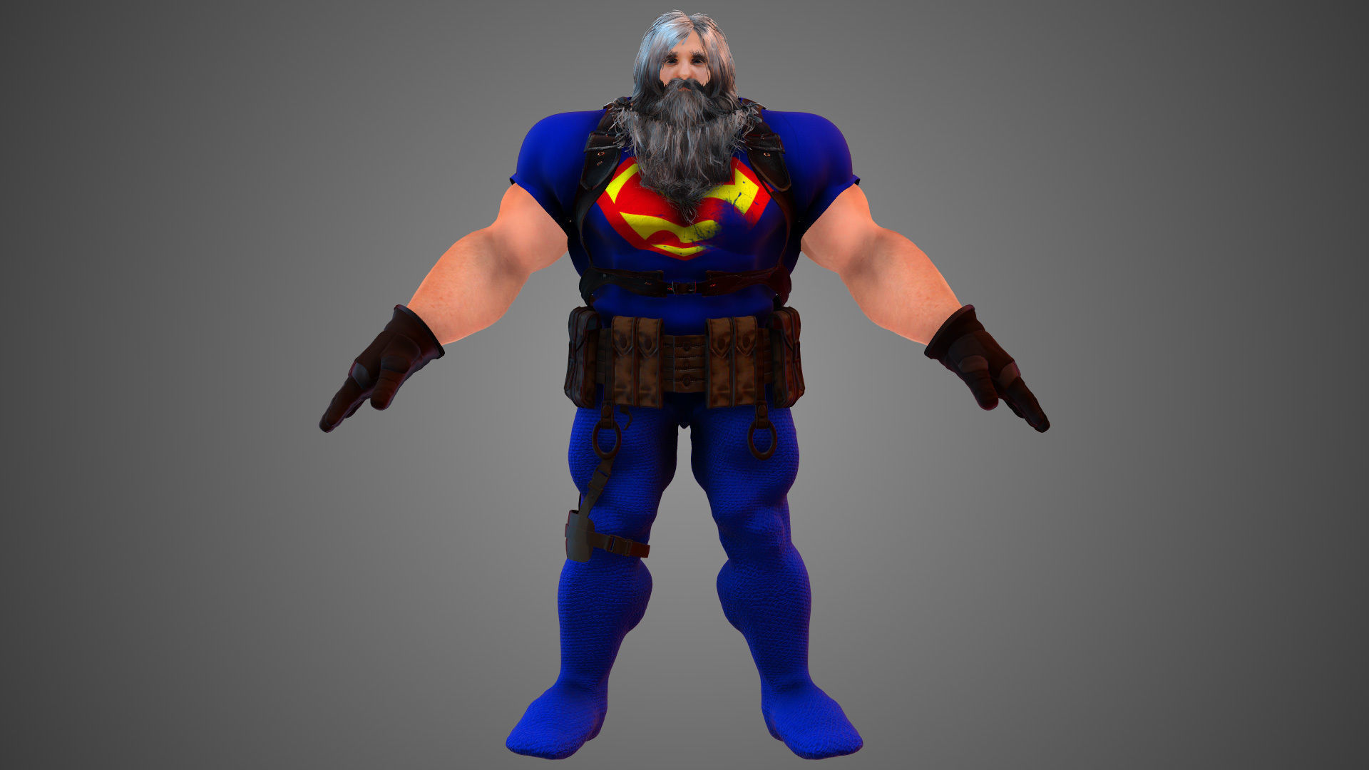Superman At Earths End 3D model_5