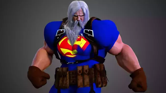 Superman At Earths End 3D model