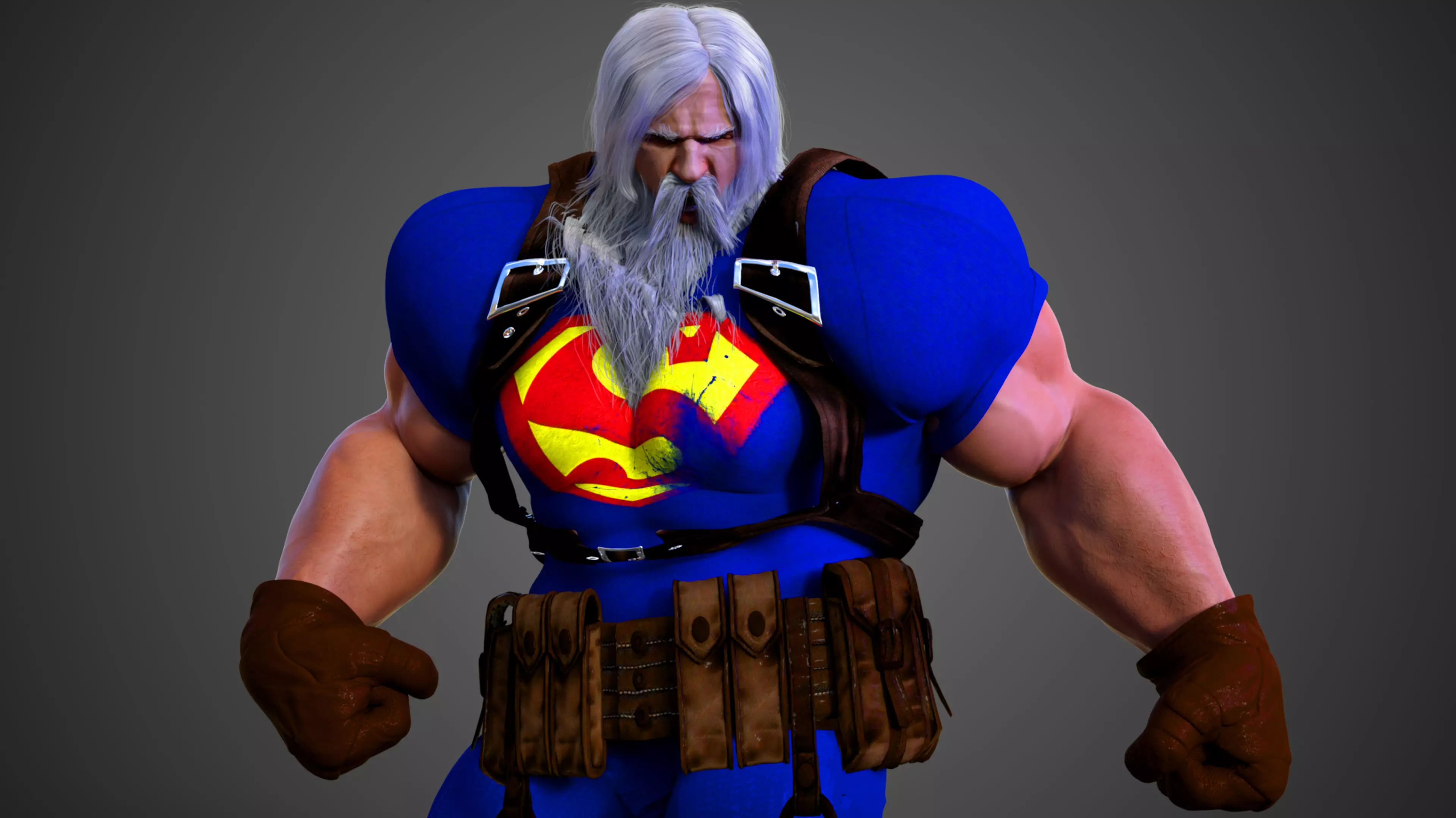 Superman At Earths End 3D model_0