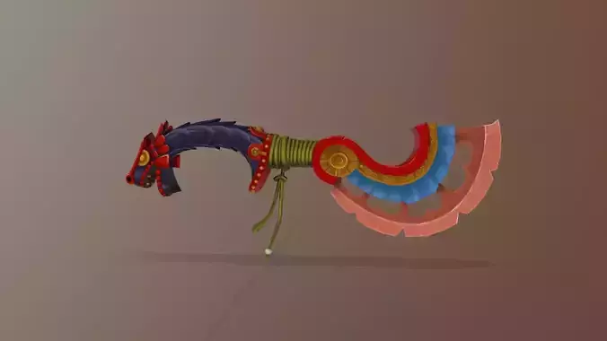 Stylized Aztec Sword