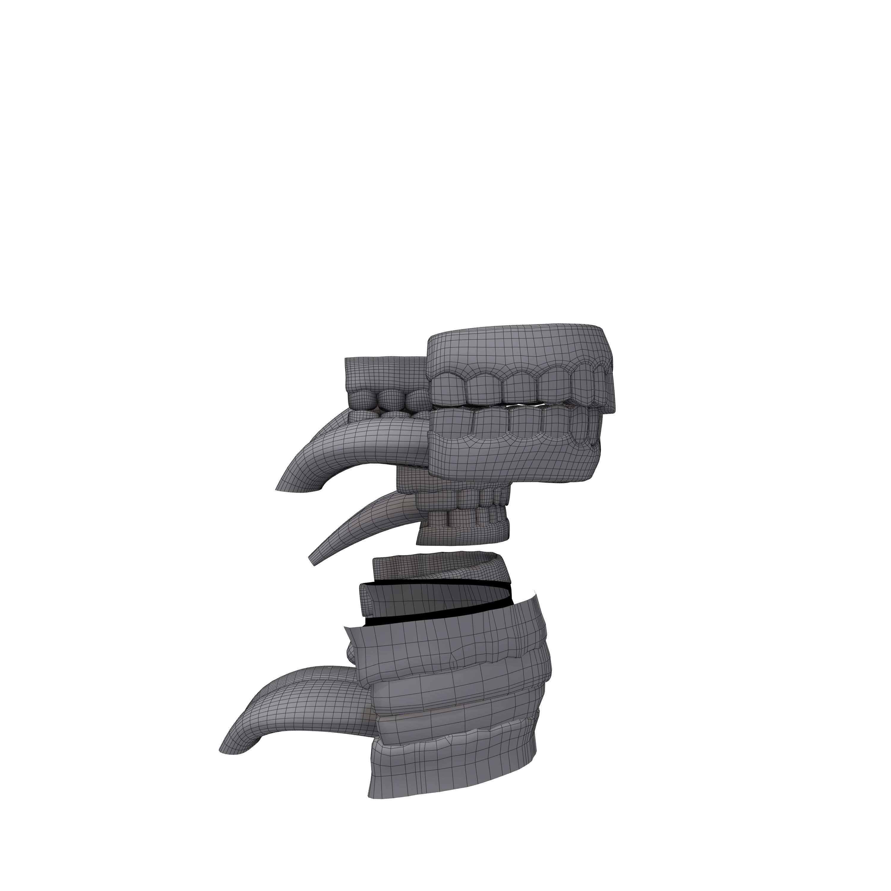 Human Mouth 03 Teeth Cartoon 3D model_6