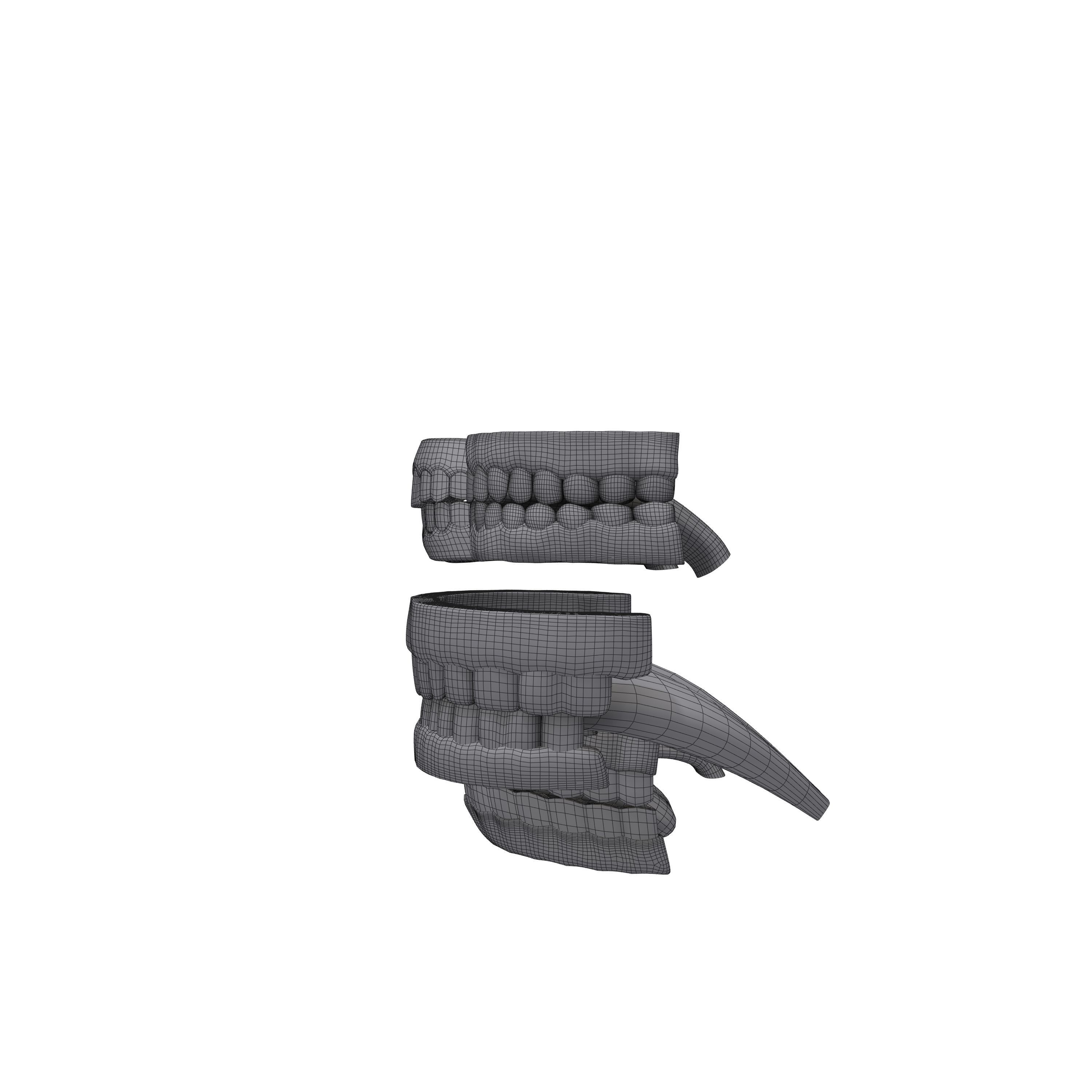 Human Mouth 03 Teeth Cartoon 3D model_8