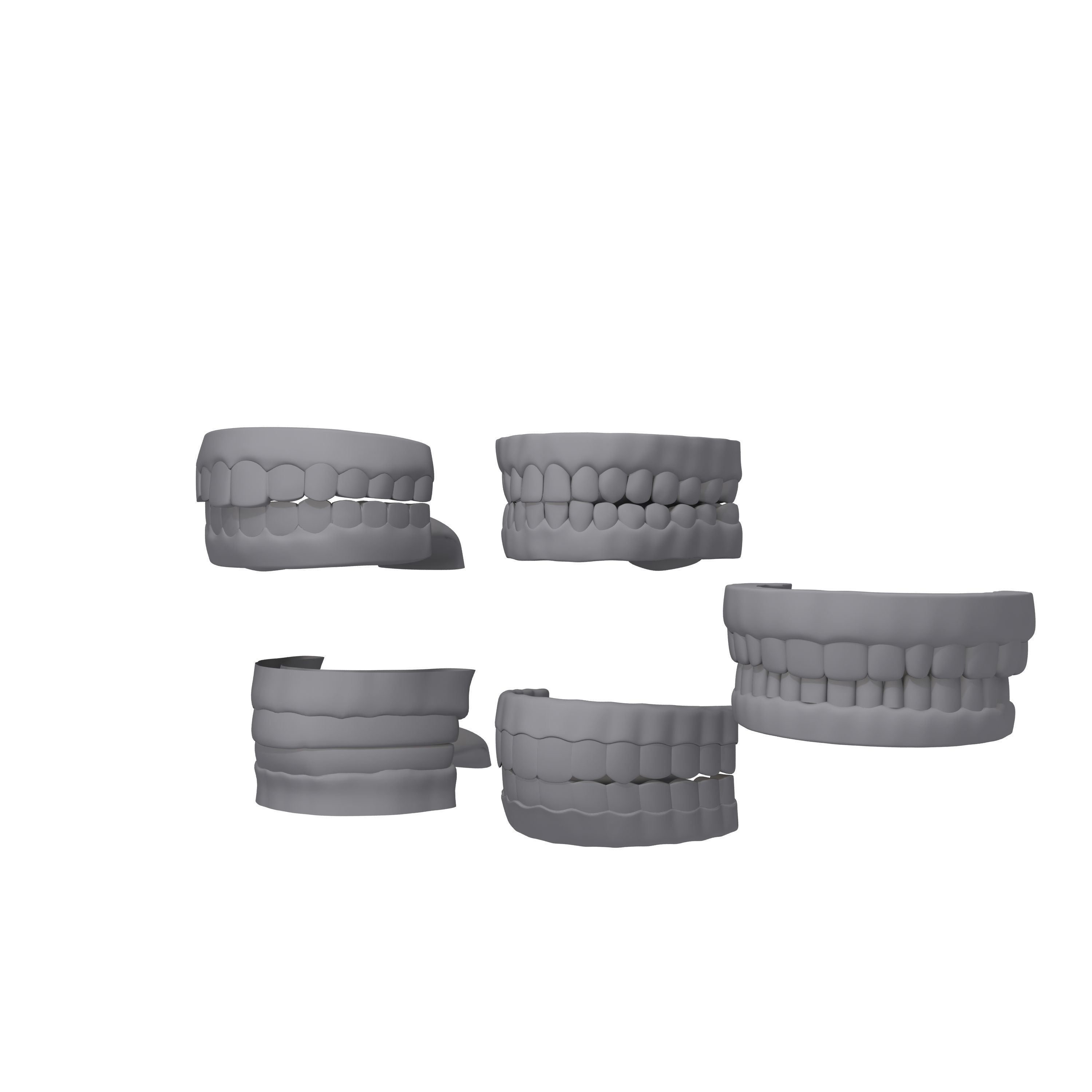 Human Mouth 03 Teeth Cartoon 3D model_14