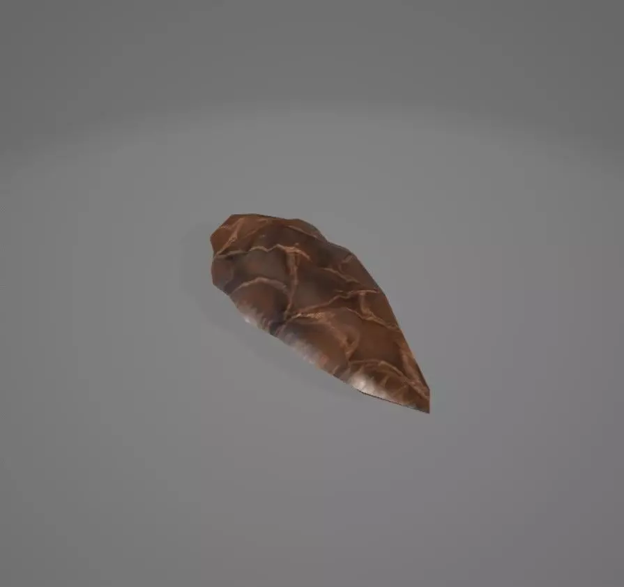 Primal Knife  Low-poly 3D model_0