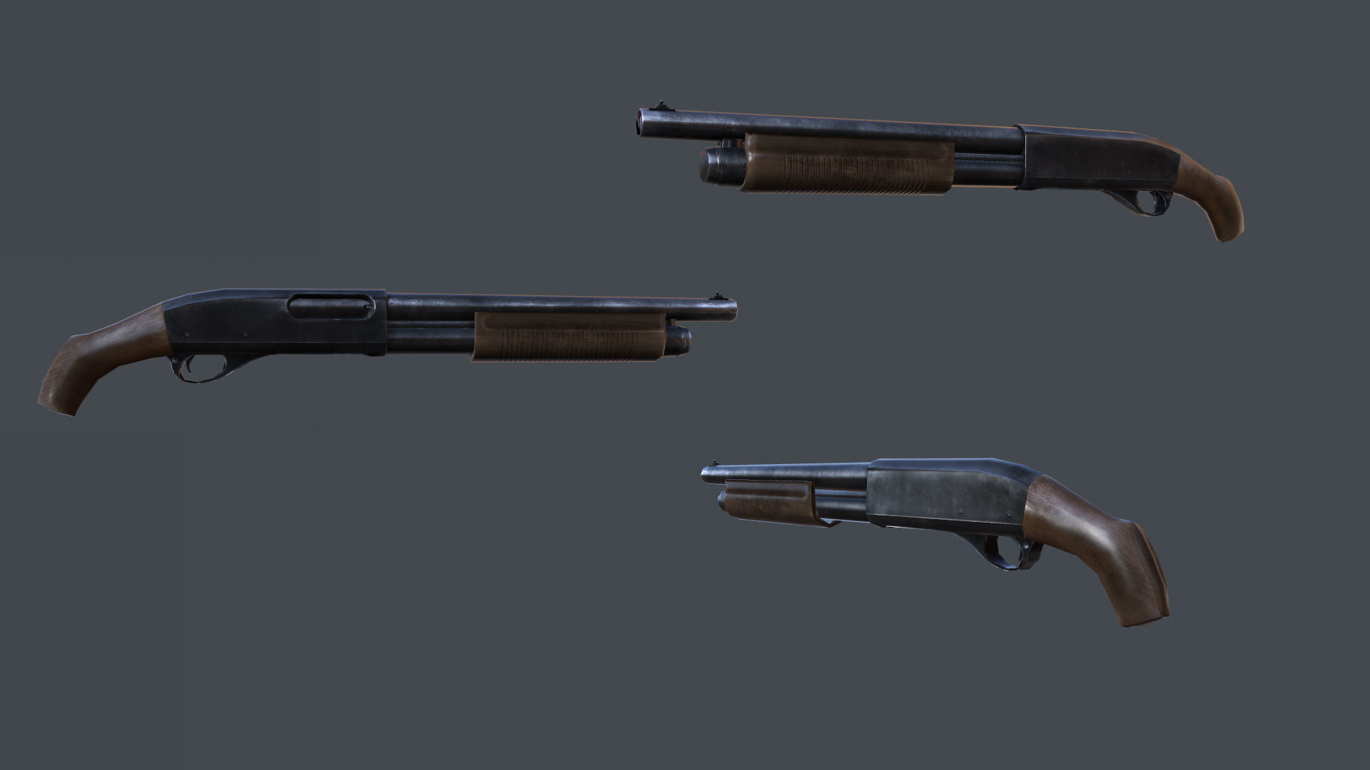 Mobile Weapon Pack Low-poly 3D model_5