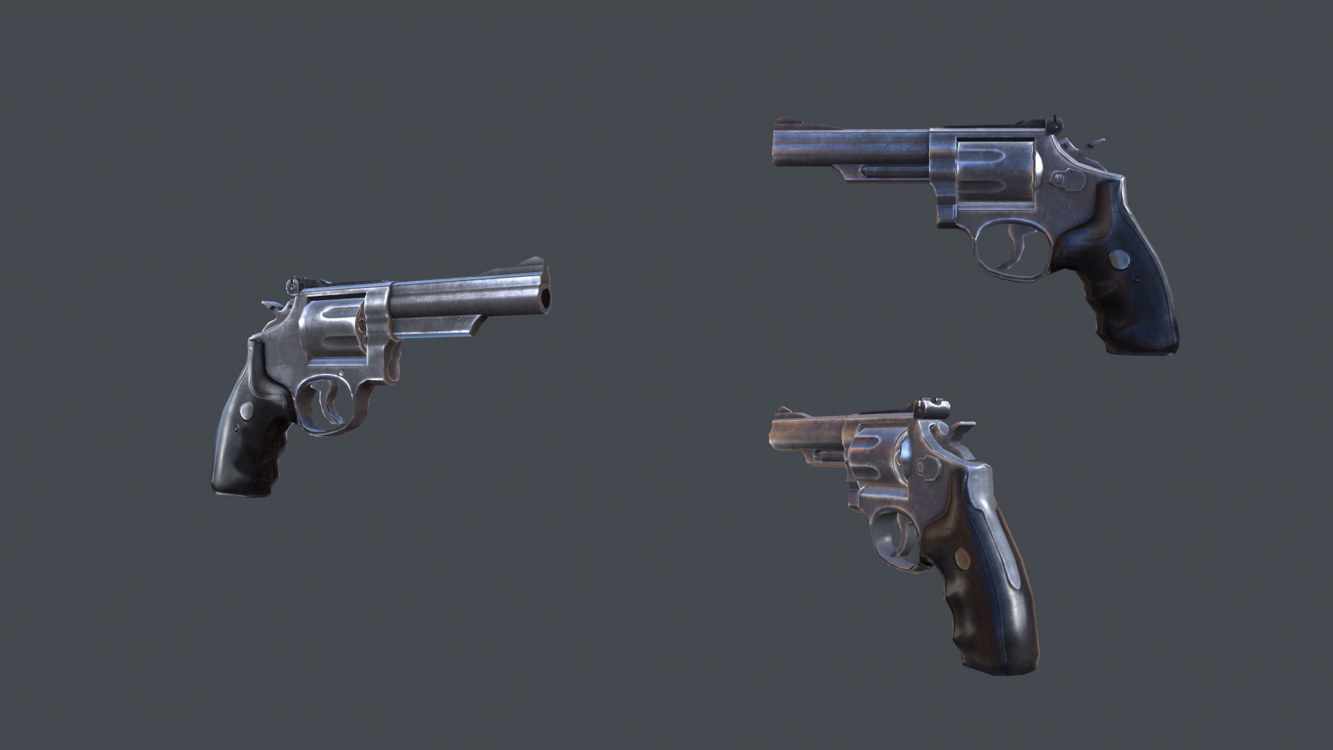 Mobile Weapon Pack Low-poly 3D model_3