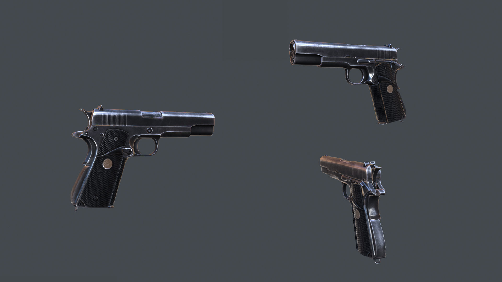 Mobile Weapon Pack Low-poly 3D model_2