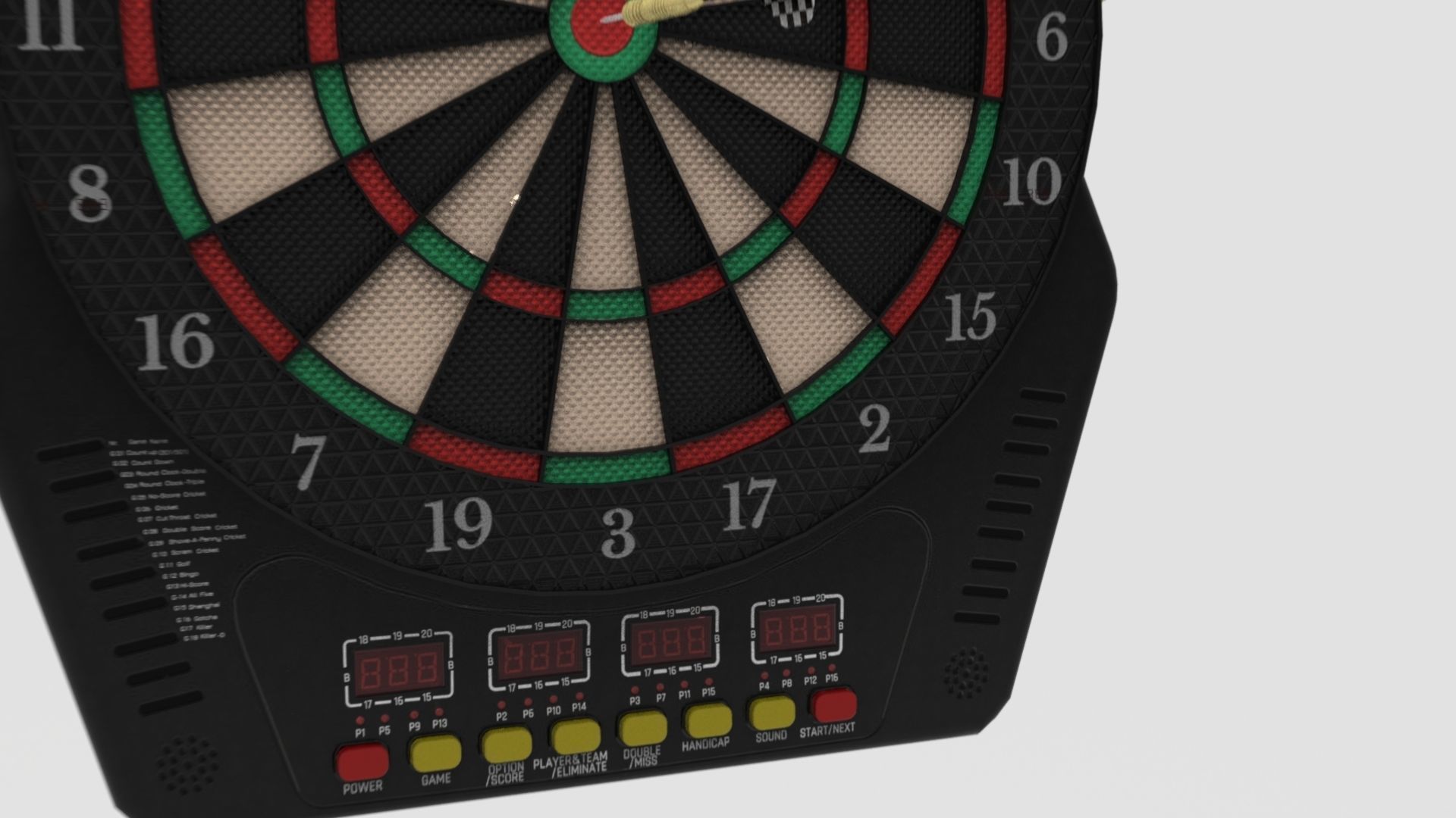 Dart Board Low-poly 3D model_18