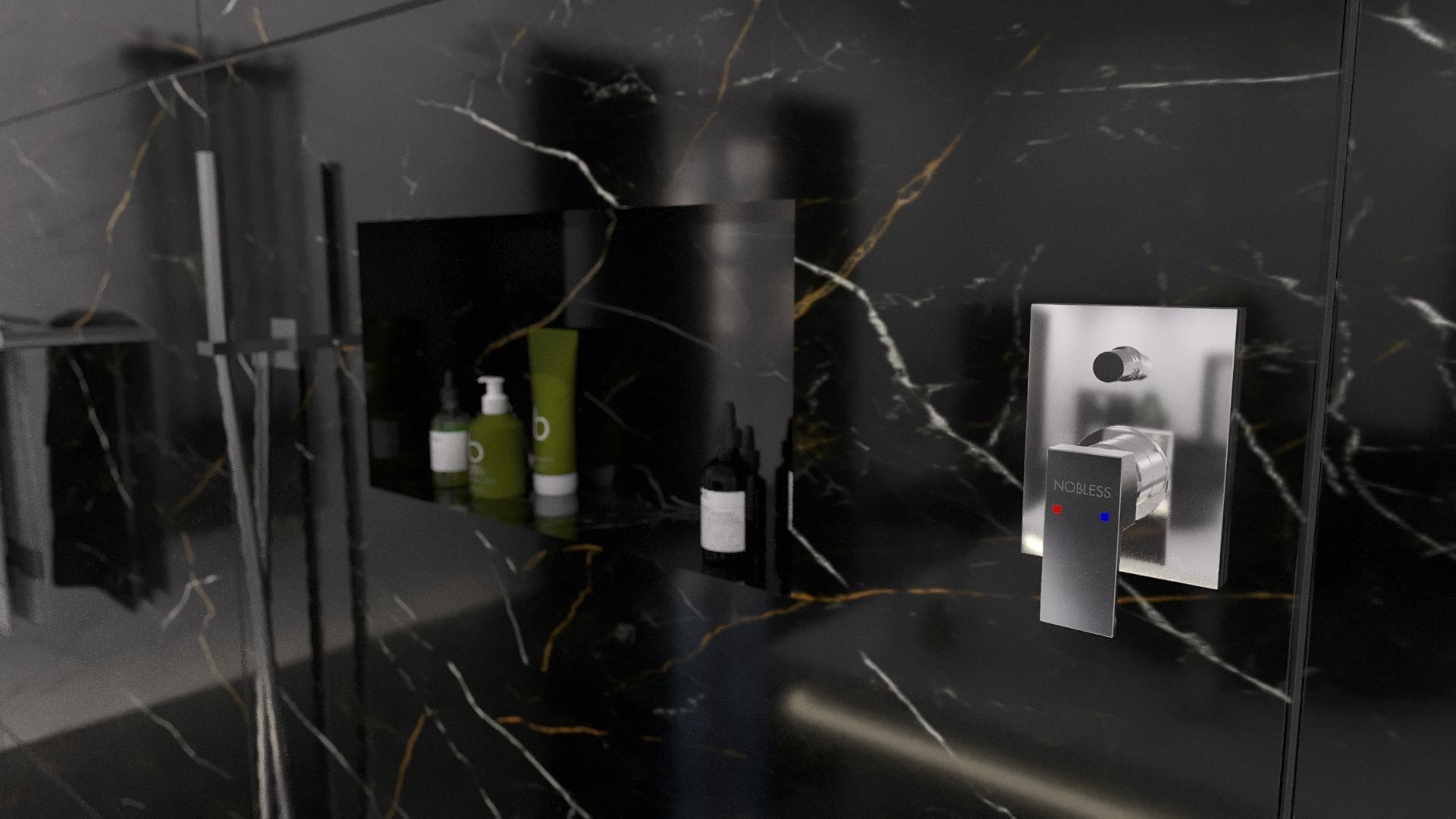 Bathroom 12 Low-poly 3D model_7
