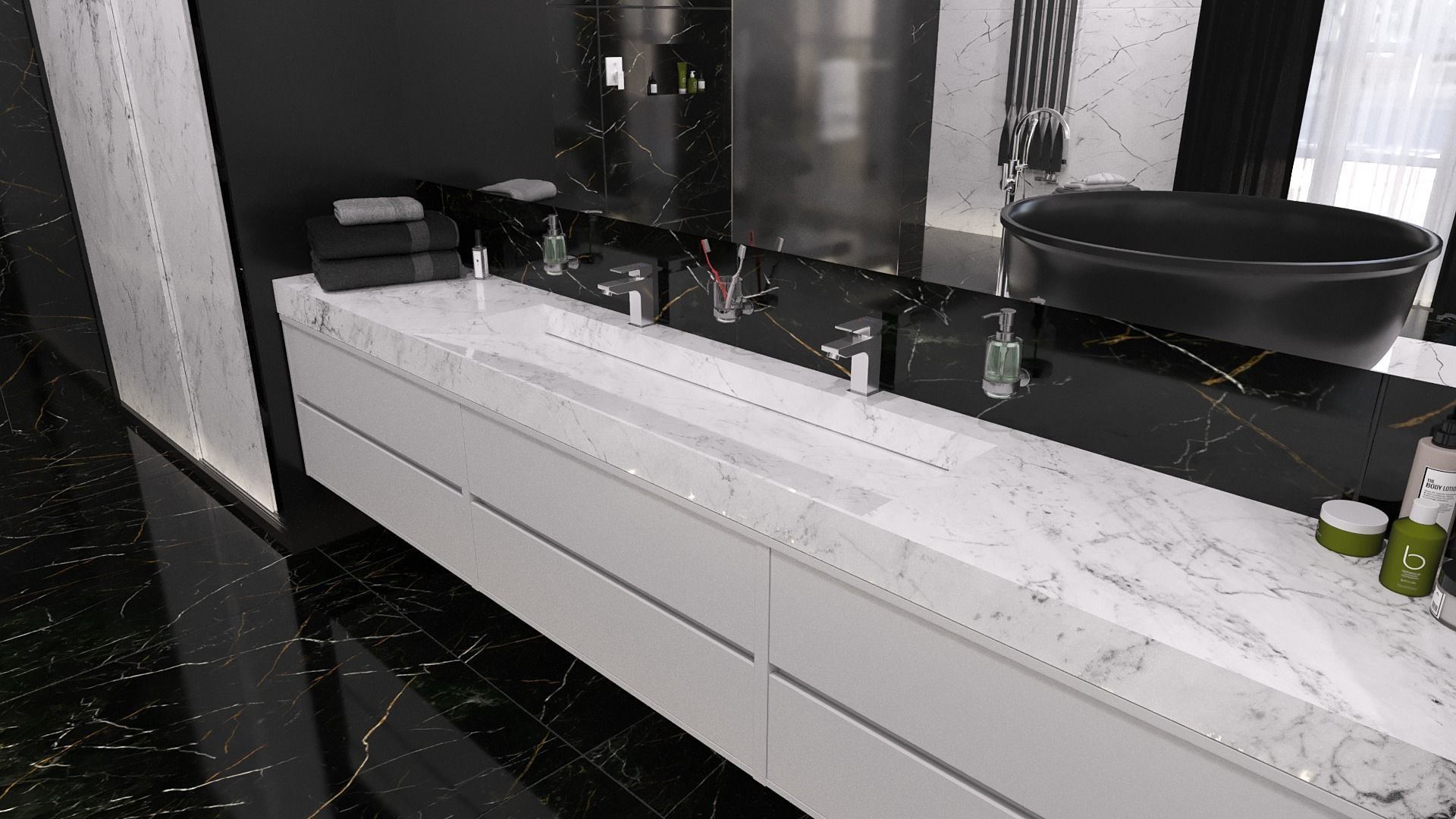 Bathroom 12 Low-poly 3D model_5