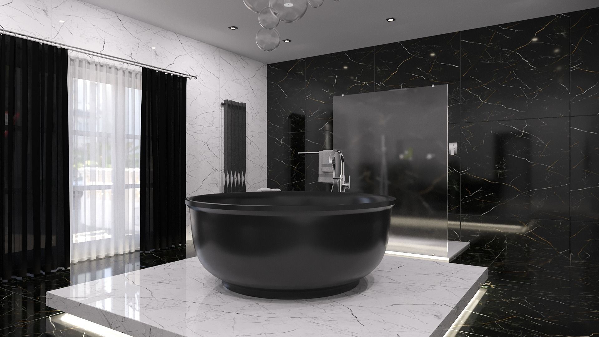 Bathroom 12 Low-poly 3D model_3