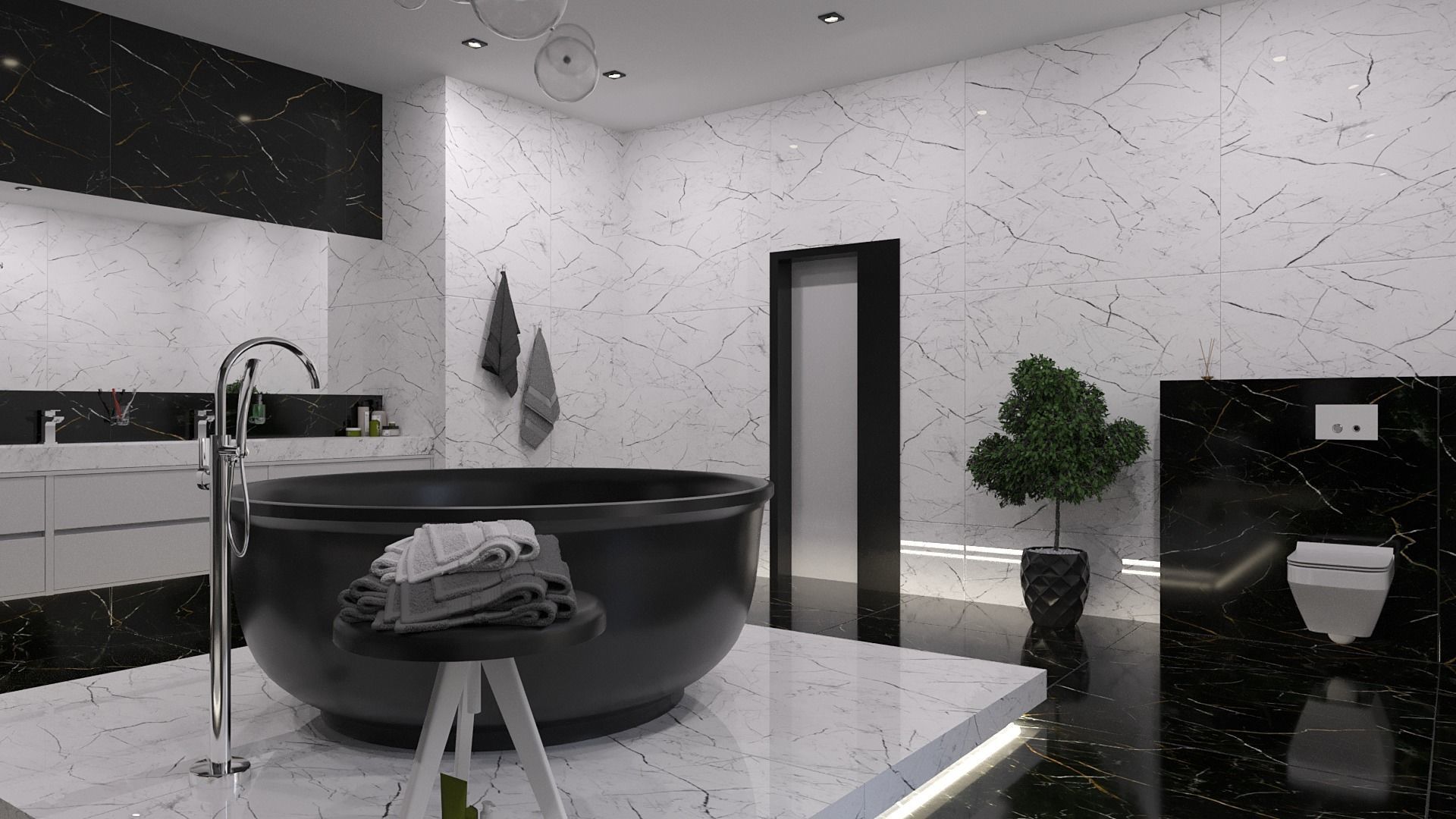 Bathroom 12 Low-poly 3D model_1