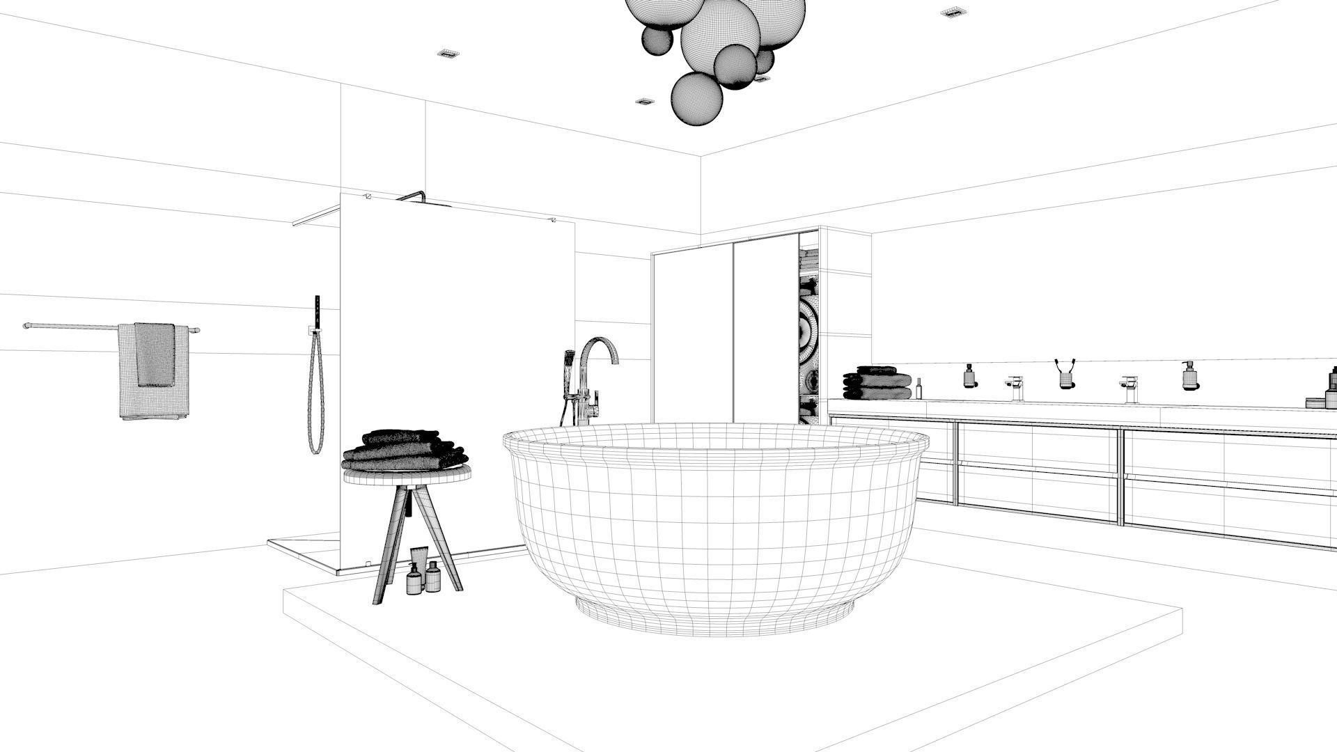 Bathroom 12 Low-poly 3D model_8