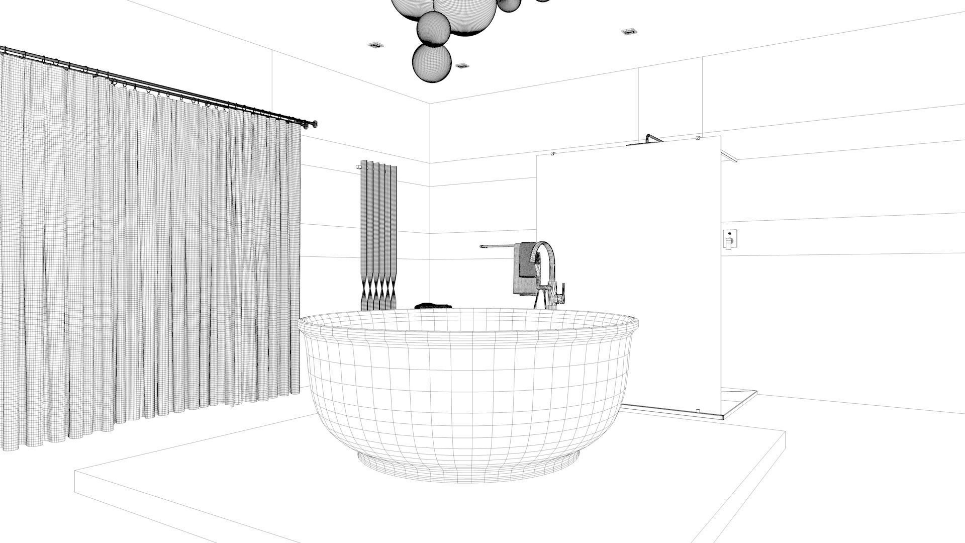 Bathroom 12 Low-poly 3D model_11