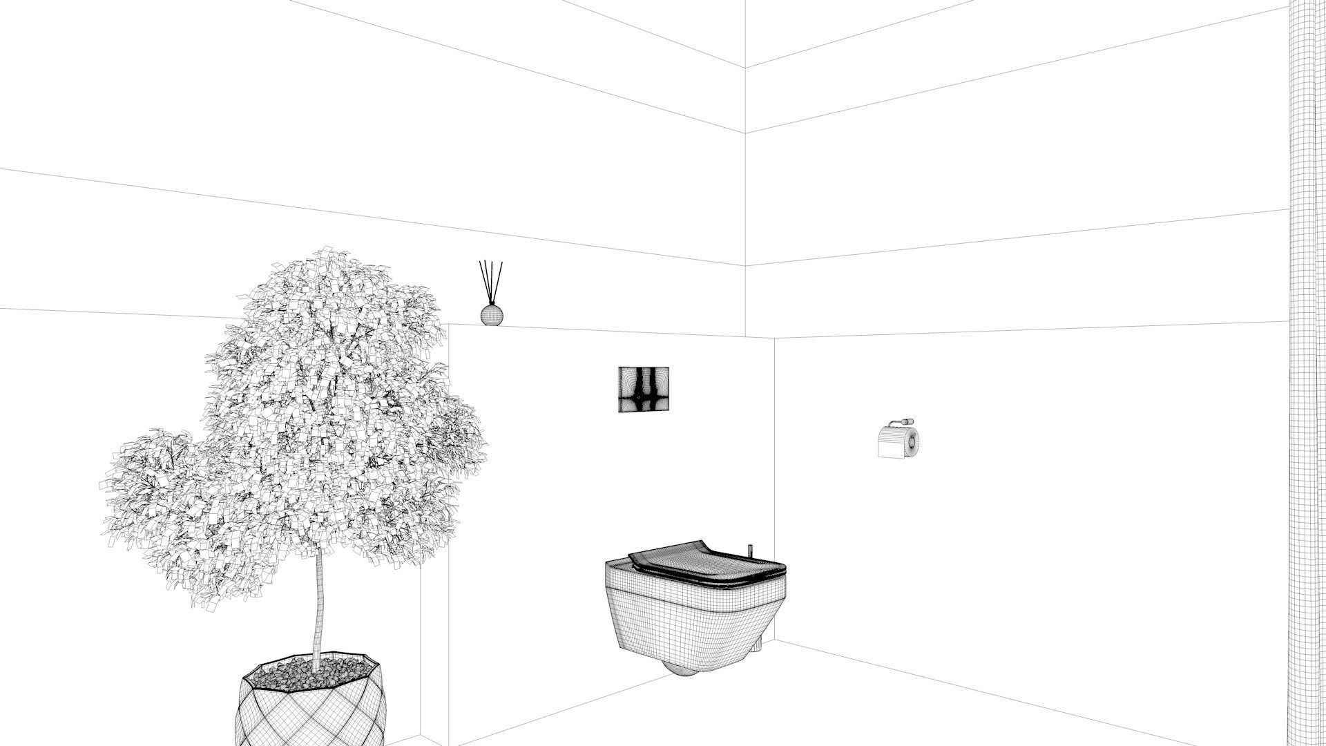 Bathroom 12 Low-poly 3D model_12