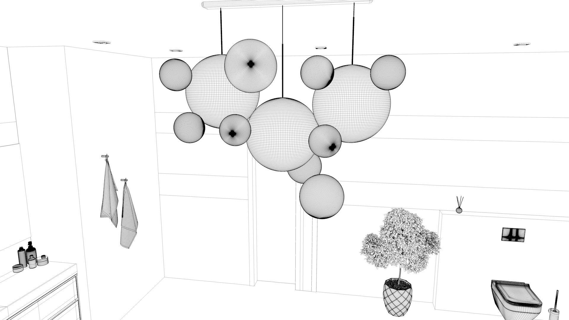 Bathroom 12 Low-poly 3D model_19