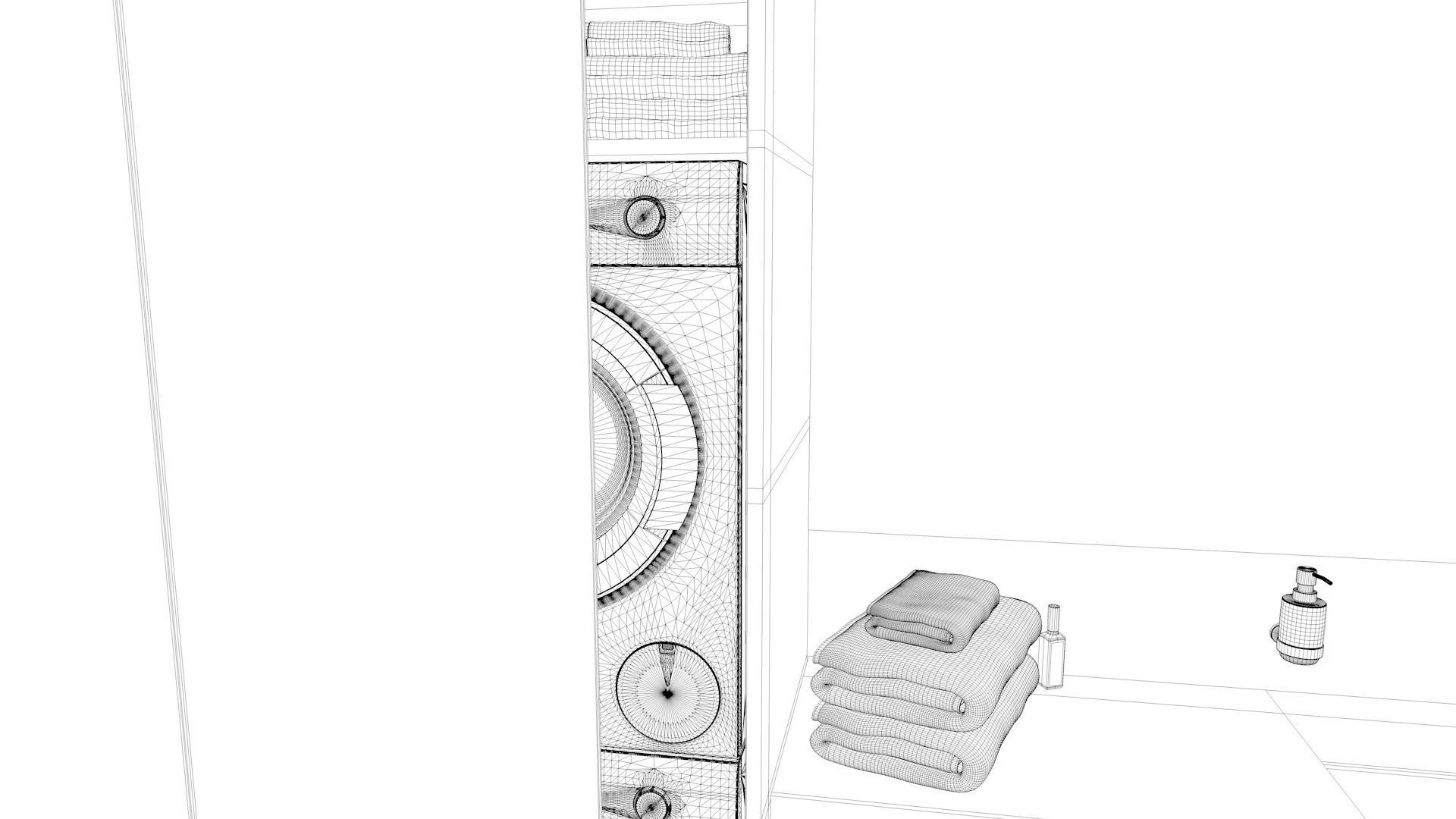 Bathroom 12 Low-poly 3D model_20