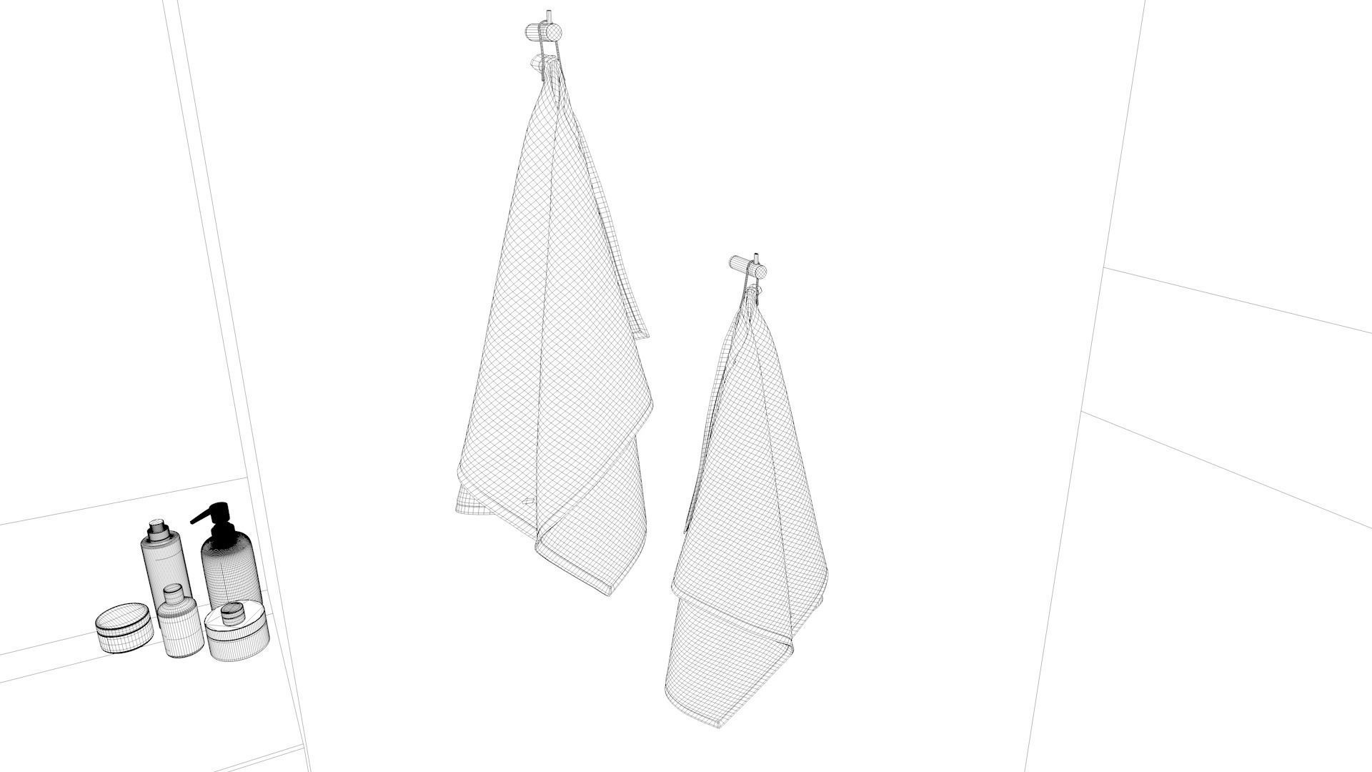 Bathroom 12 Low-poly 3D model_18