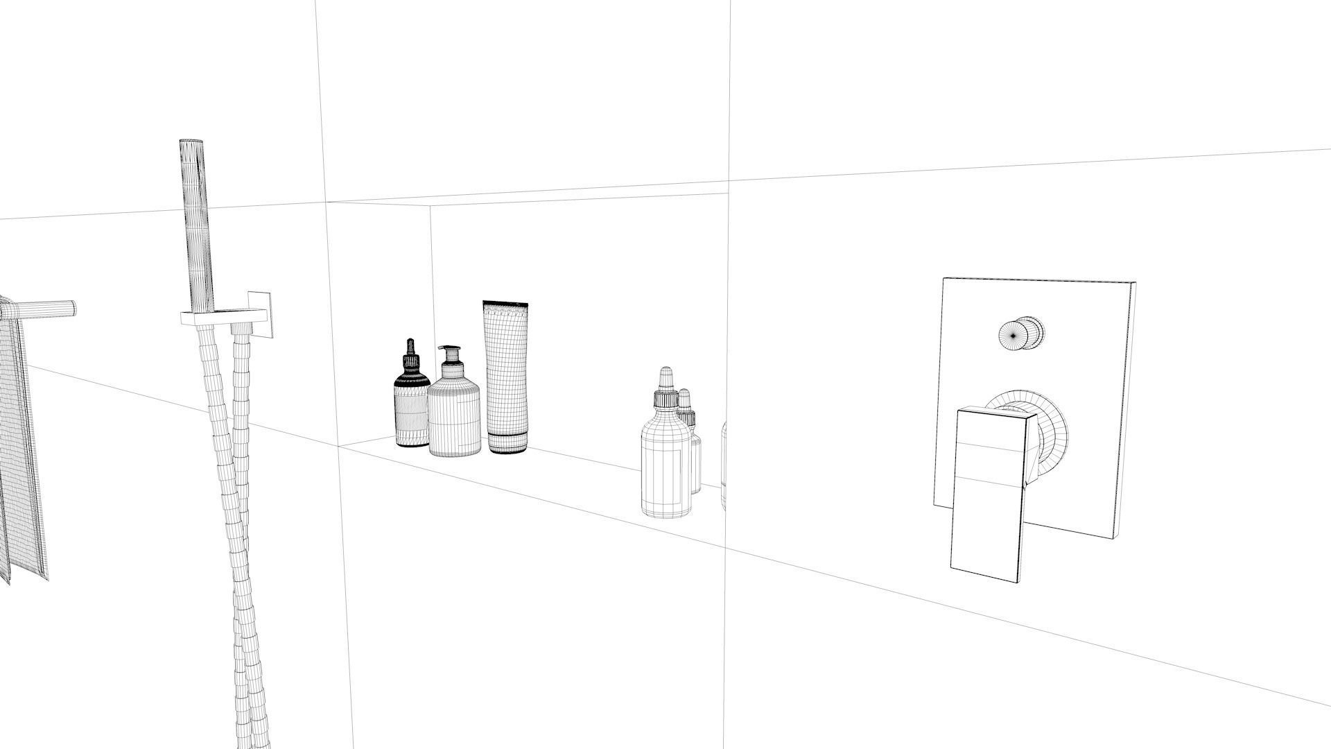 Bathroom 12 Low-poly 3D model_15