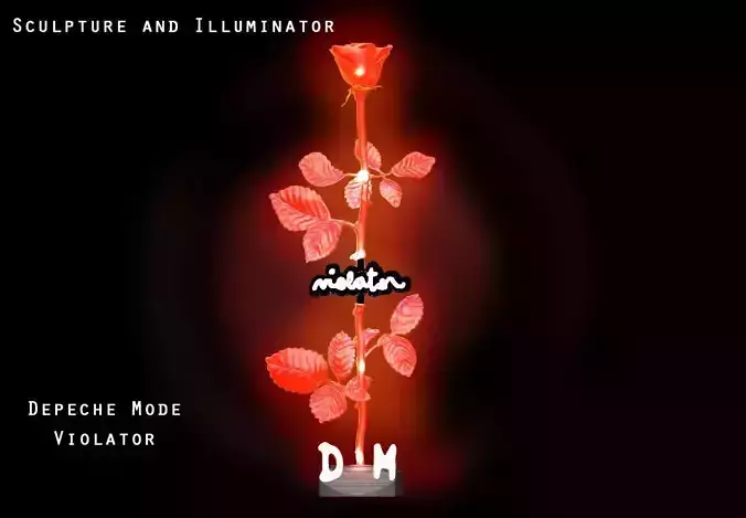 Sculpture and Illuminator Depeche Mode  Violator 3D print model