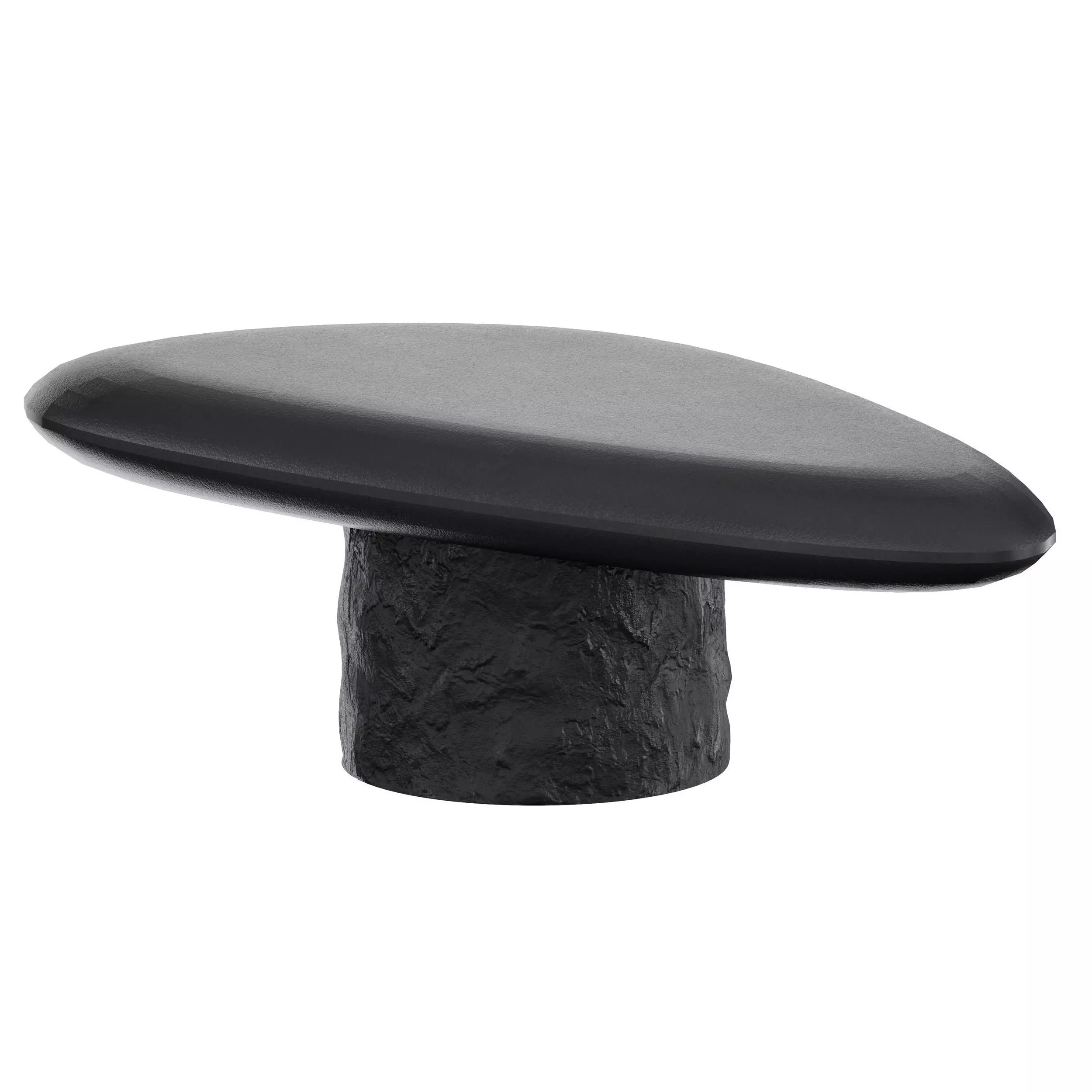 Galisteo Pebble Coffee Table Crate and Barrel 3D model_0