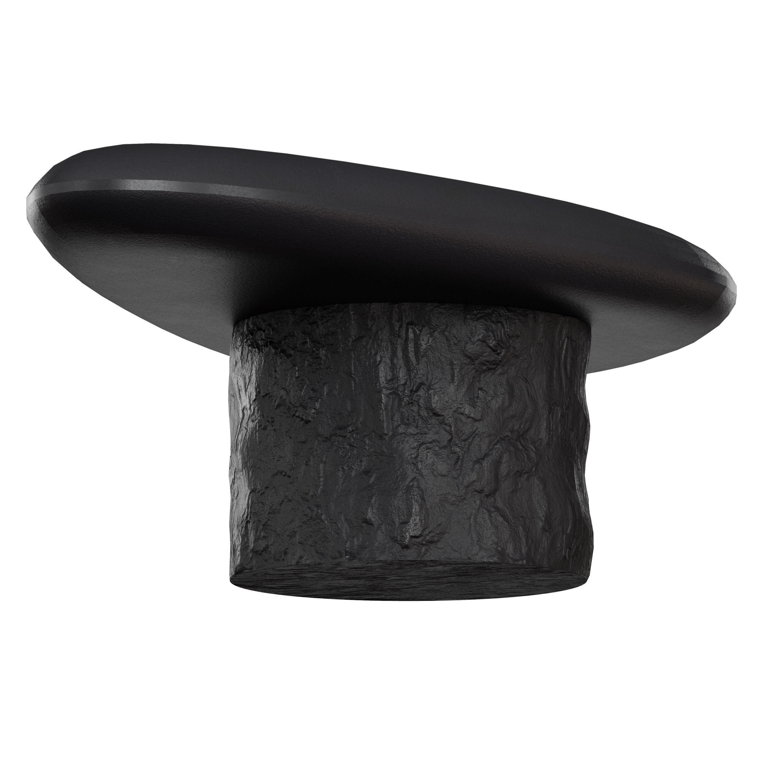 Galisteo Pebble Coffee Table Crate and Barrel 3D model_2