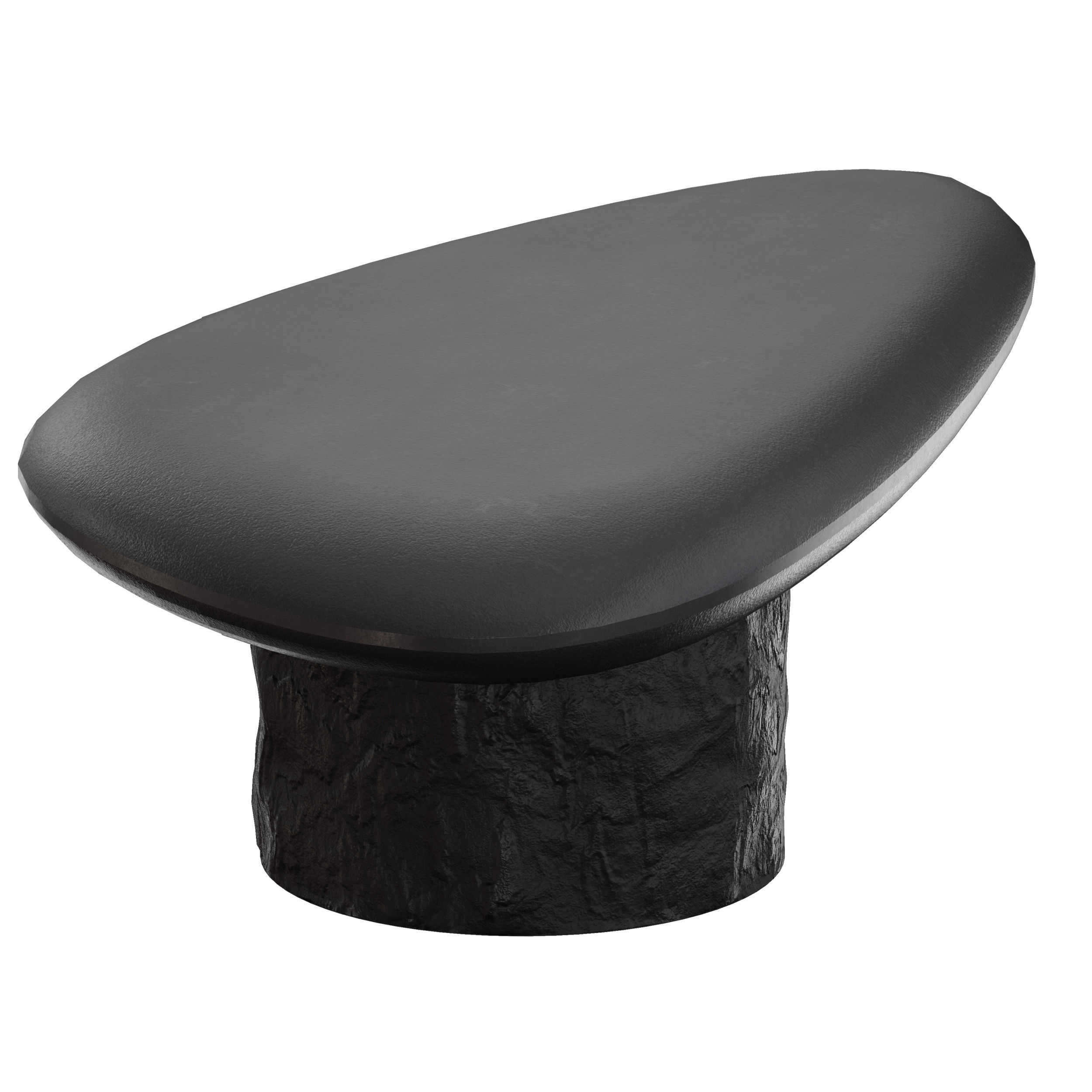 Galisteo Pebble Coffee Table Crate and Barrel 3D model_8