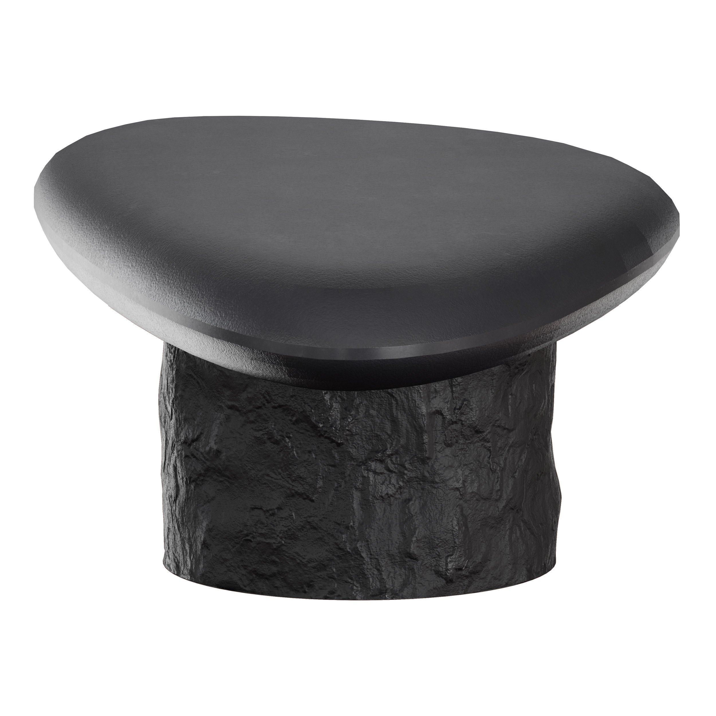 Galisteo Pebble Coffee Table Crate and Barrel 3D model_4