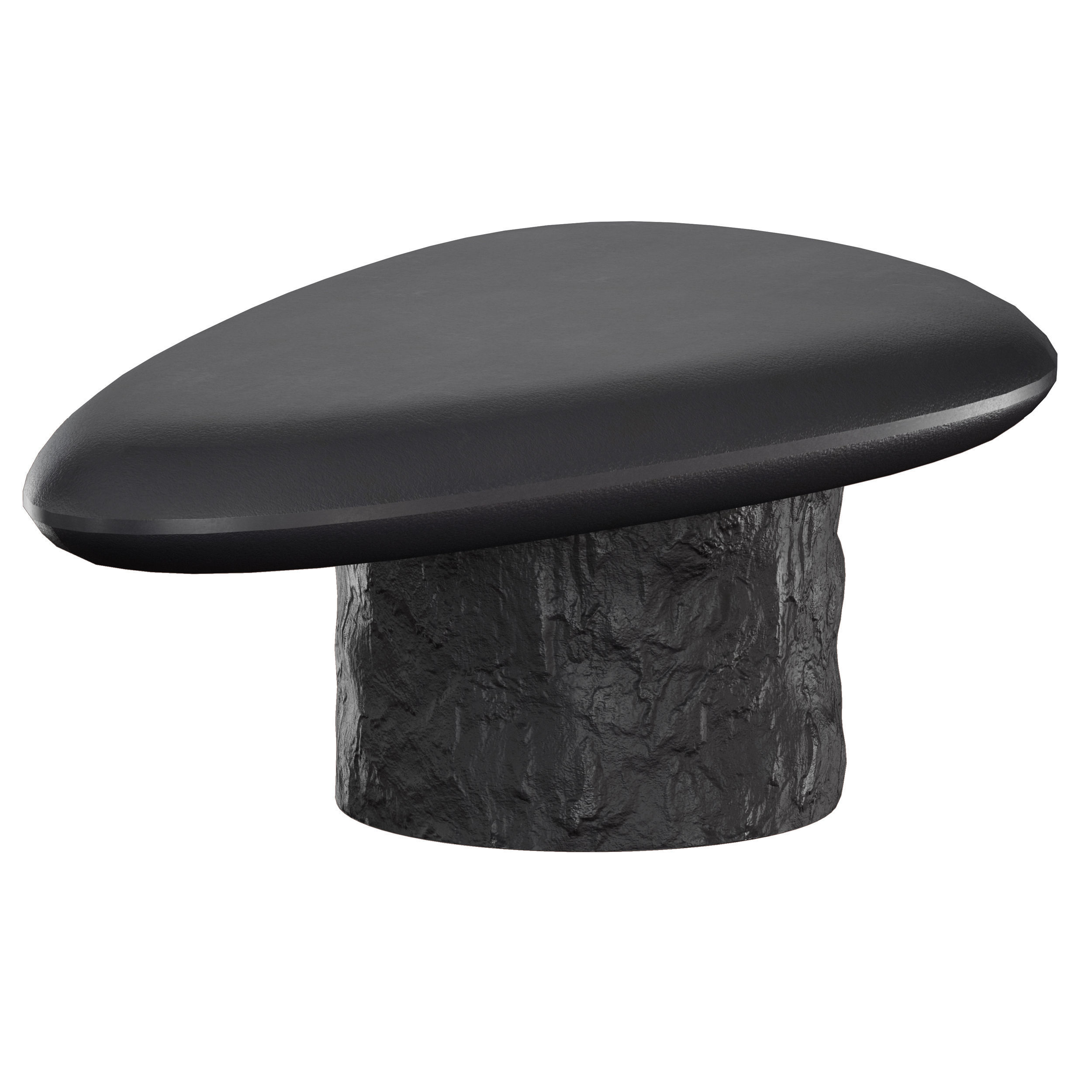 Galisteo Pebble Coffee Table Crate and Barrel 3D model_1