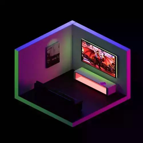 Living Room Low Poly