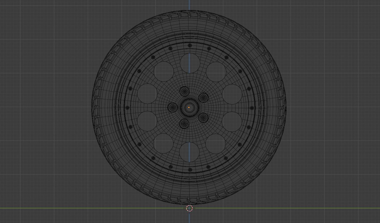 L10 wheel Low-poly 3D model_15