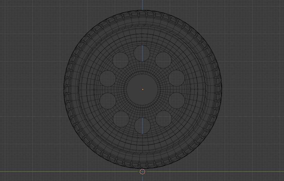 L10 wheel Low-poly 3D model_13