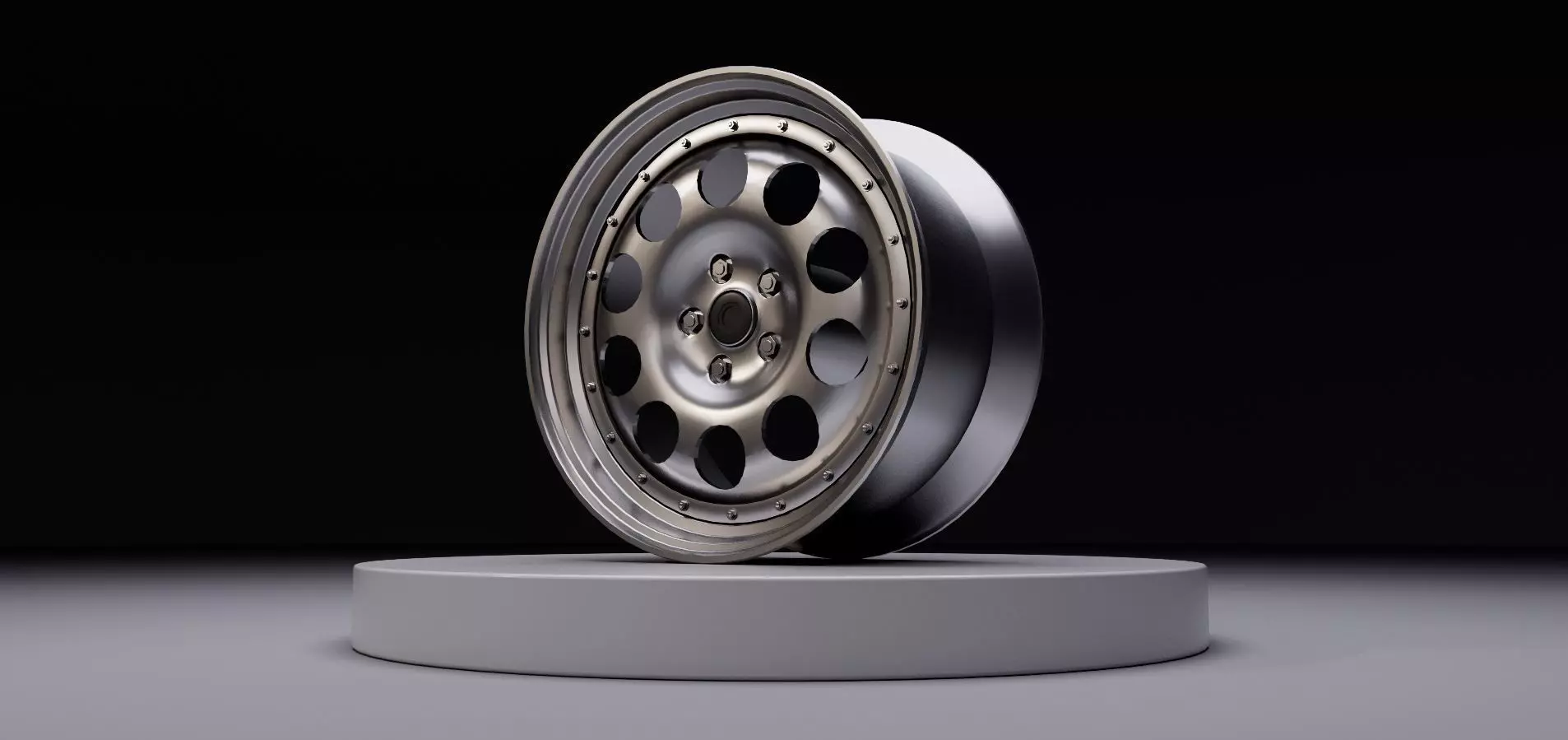 L10 wheel Low-poly 3D model_0