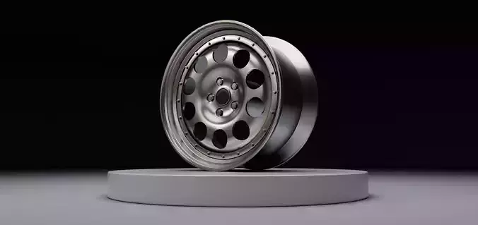 L10 wheel Low-poly 3D model