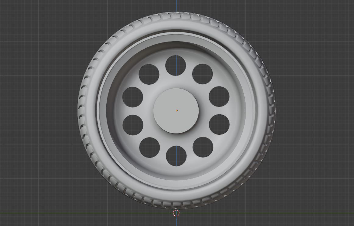 L10 wheel Low-poly 3D model_10