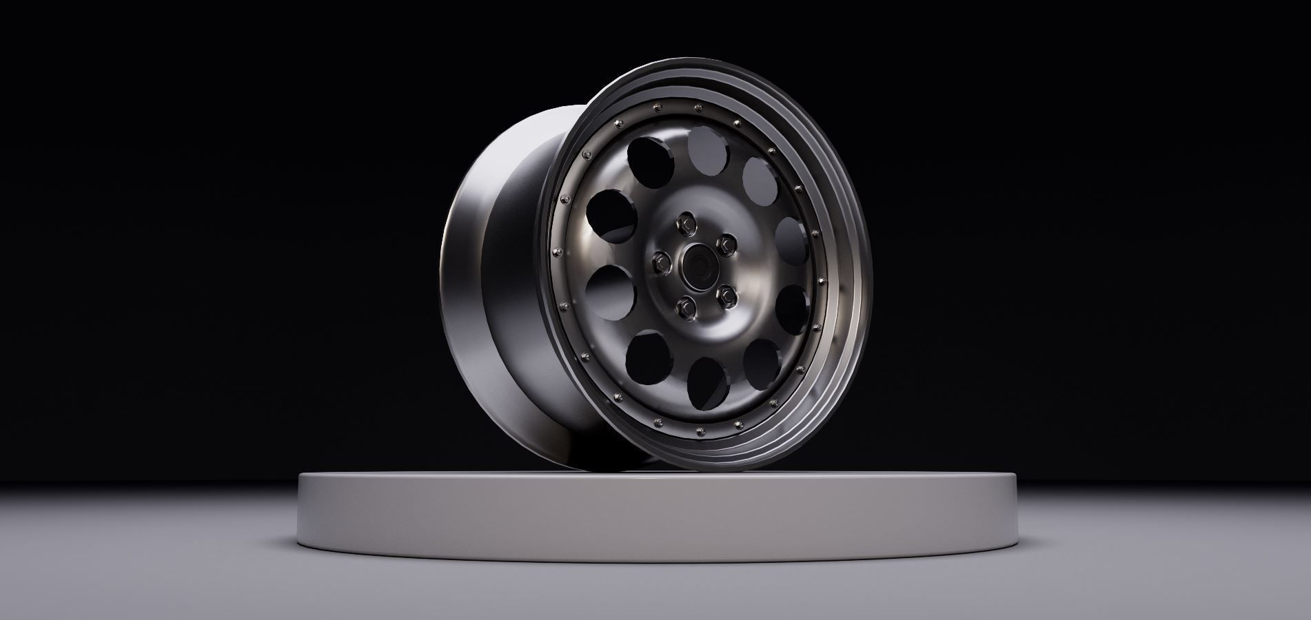 L10 wheel Low-poly 3D model_1