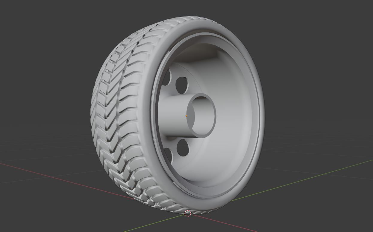 L10 wheel Low-poly 3D model_8