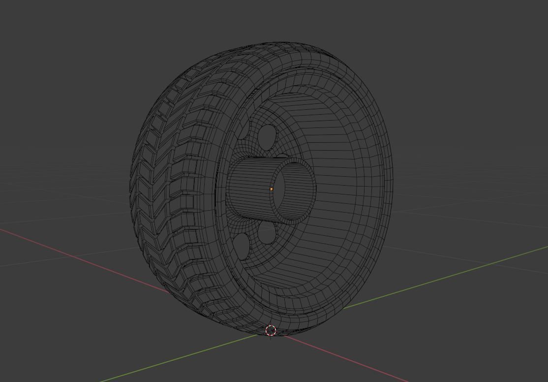 L10 wheel Low-poly 3D model_12